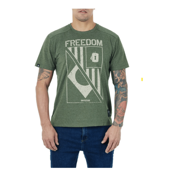 Camiseta FREEDOM Flag - Verde