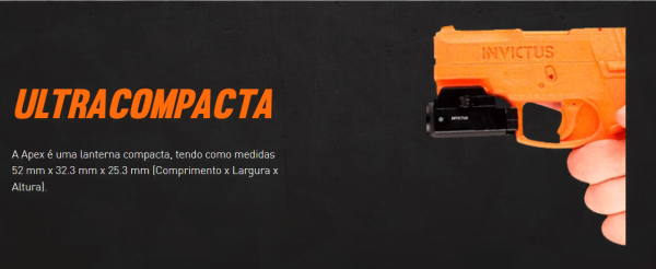 LANTERNA PARA PISTOLA APEX PRO 800